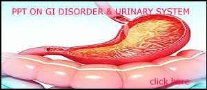 PPT ON GI  DISORDER & URINARY SYSTEM 